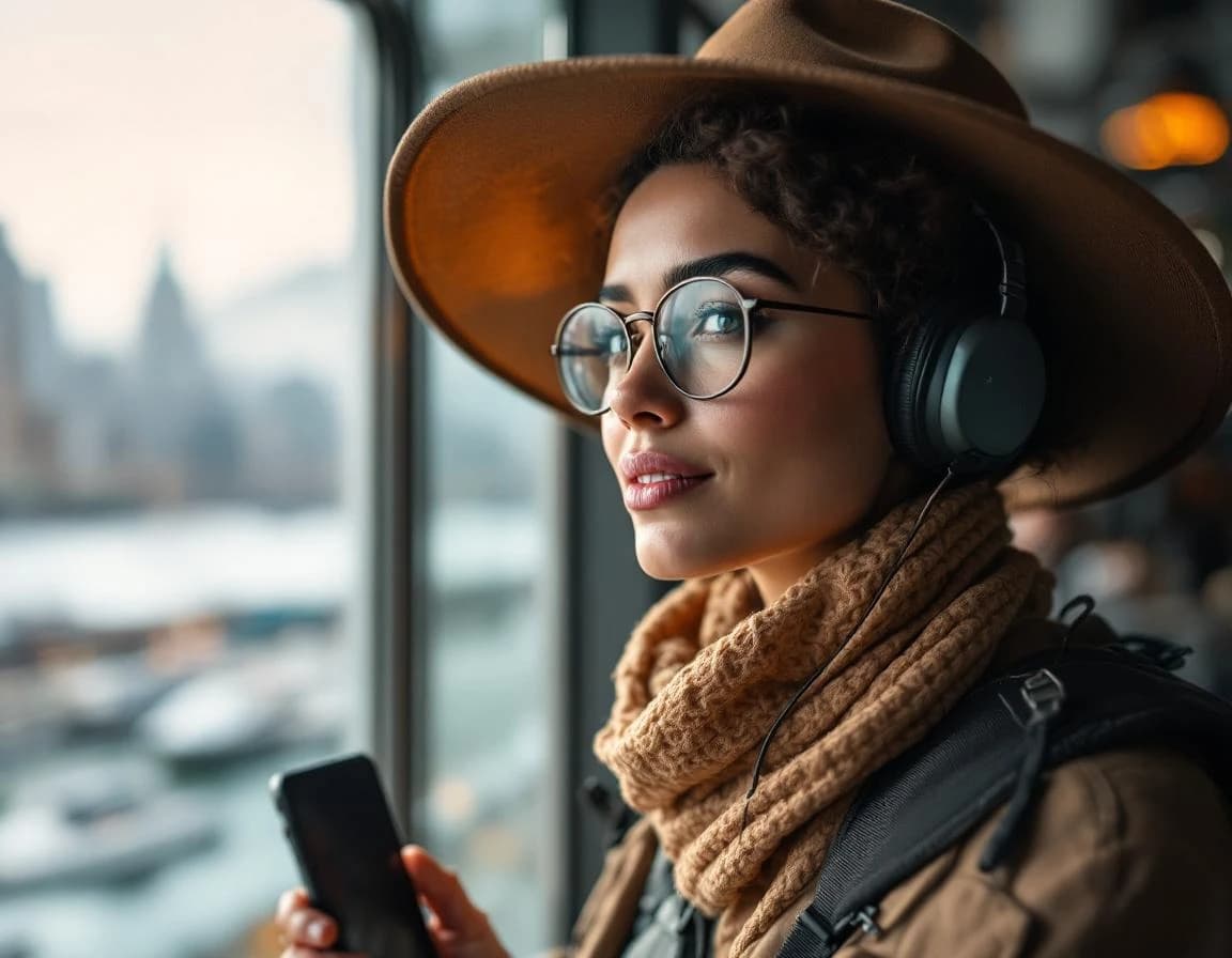 AI-generated duo travel photo at Eiffel Tower